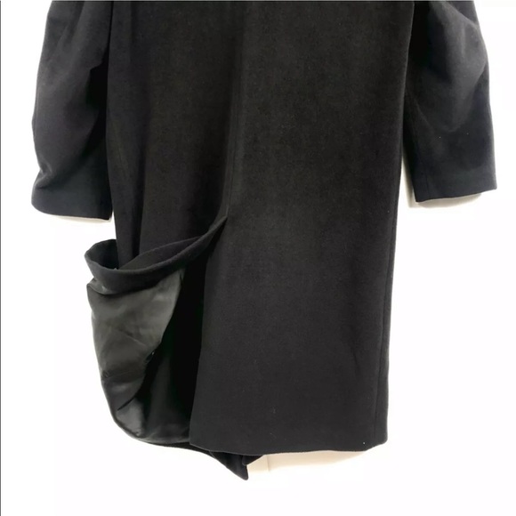 Hugo Boss Trench Coat Black Peacoat Jacket Men 44R - Picture 3 of 6